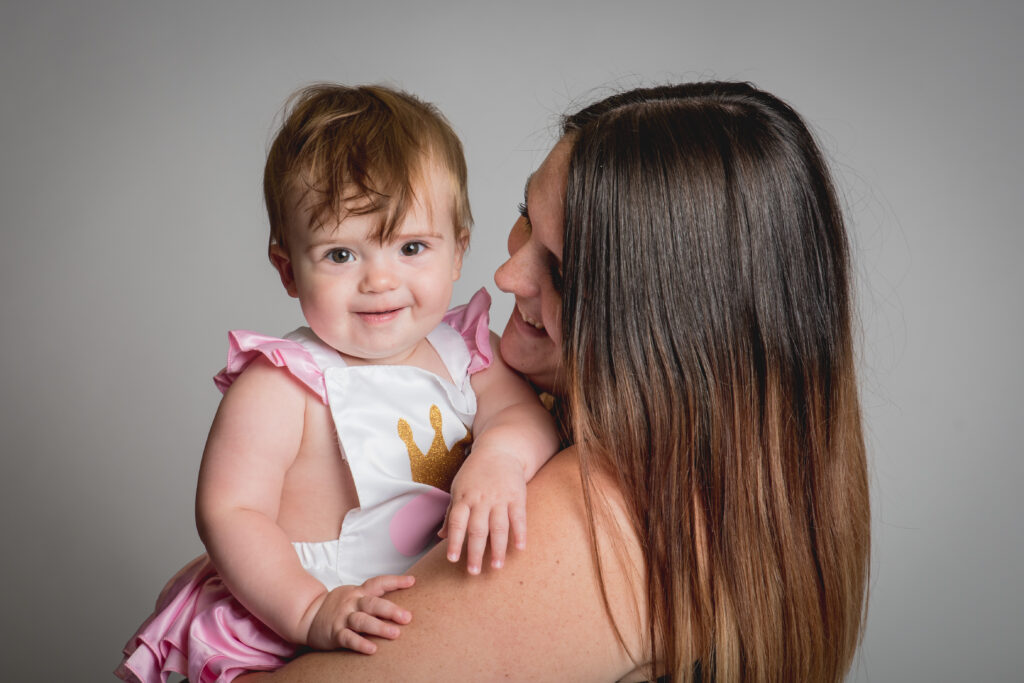 Danielle with her baby

